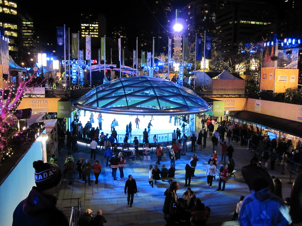 Robson Square Skating